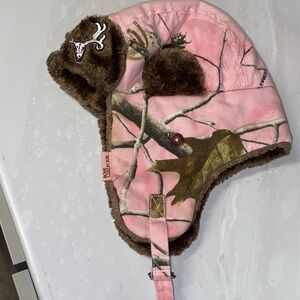 Browning Pink and Brown Kids Camo Hat